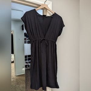 EUC Oh Baby V-Neck Dress / Swimsuit Coverup, Elastic Waist - M